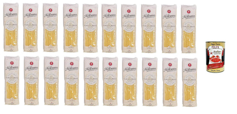 La Molisana Lot De 20 Spaghetti N. 15 Pasta Lenta Lavorazione Pâtes À Modeler En Bronze 500 G + Polpa Gourmet Italien 400 G