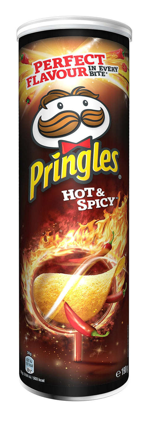 Pringles Chips Hot & Spicy 190 G - Lot De 4