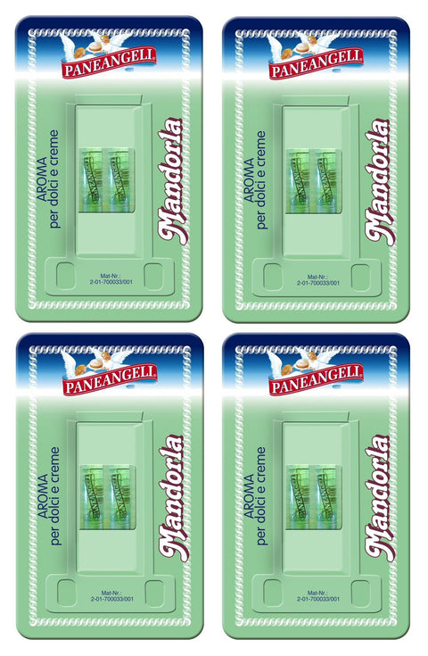 Paneangeli: « Mandorla » - Arôme D'amande Pour Pâtisserie Deux Viles - 2 Ml - Lot De 4