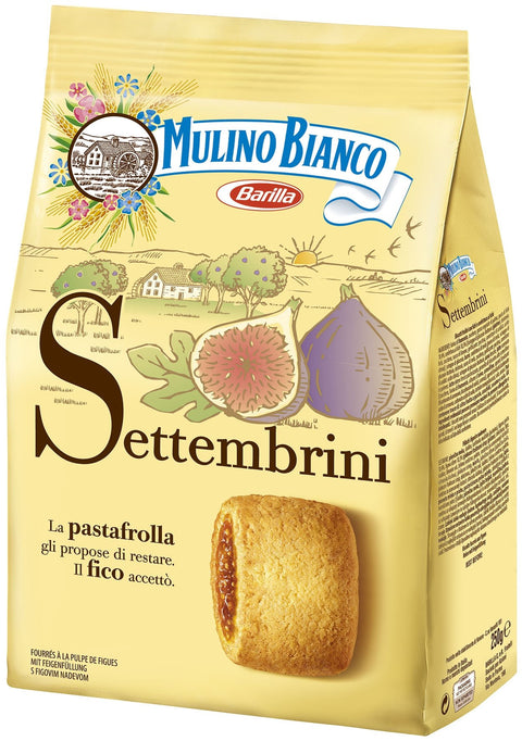 Barilla Mulino Bianco - Settembrini - Biscuits Fourrés Aux Figues 250 G - Lot De 5