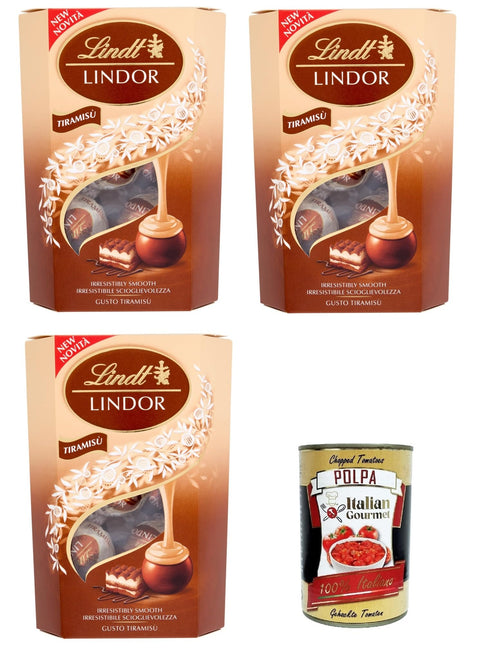 Lindor Pralines Tiramisu 3 X 200 G + Italian Gourmet Polpa Di Pomodoro 400 G