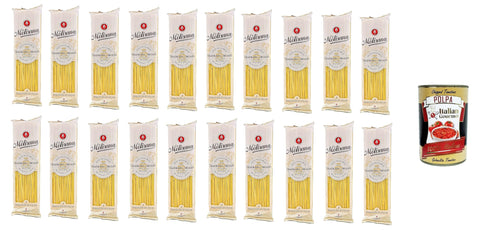 La Molisana Spaghetto Quadrato N. 1 Pasta Lenta Lavorazione Lot De 20 Pâtes À Dessin En Bronze 500 G + Polpa Gourmet Italien 400 G
