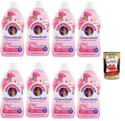 Chante Clair, I Concentrati Ammorbidente Vaniglia E Argan, Adoucissant Avec Pivoine Et Magnolia, 8 X 1140 Ml, Parfum Longue Durée 57 Lavages & Itlaian Gourmet Polpa 400 G