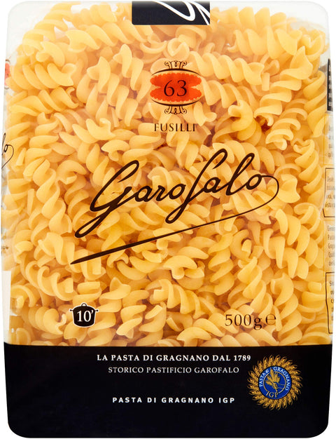 Garofalo Pasta Seca Fusilli - Pack De 4 Paquets De 500gr