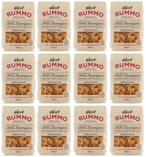 Rummo Pasta Fusillotti N°155 Lot De 12 Pâtes Italiennes À Base De Semoule De Blé Dur, Pâtes Italiennes 500 G