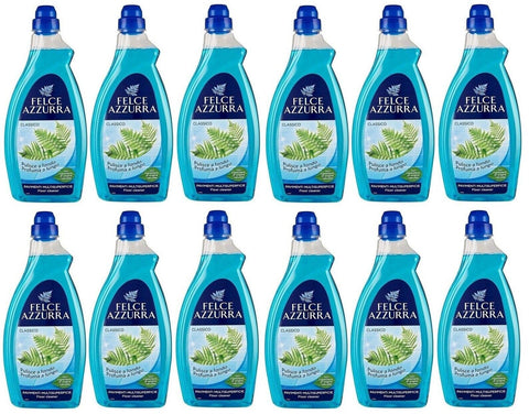 Paglieri Felce Azzurra Pavimenti Classico Lot De 12 Nettoyants Pour Sols Multi-Surfaces 1 L
