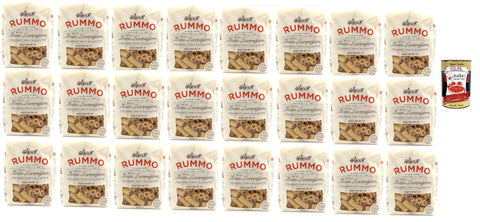 Rummo Rigatoni N° 50, Durum Pâtes Sémoraires, Italiennes Pasta Italian Noodles 24x 500 G Pack + Italian Gourmet Polpa Di Pomodoro 400 G
