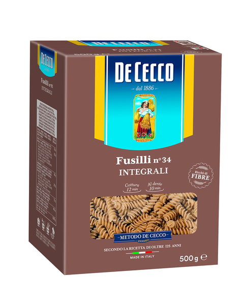 De Cecco Pâtes Complètes Fusilli 500gr - Lot De 6