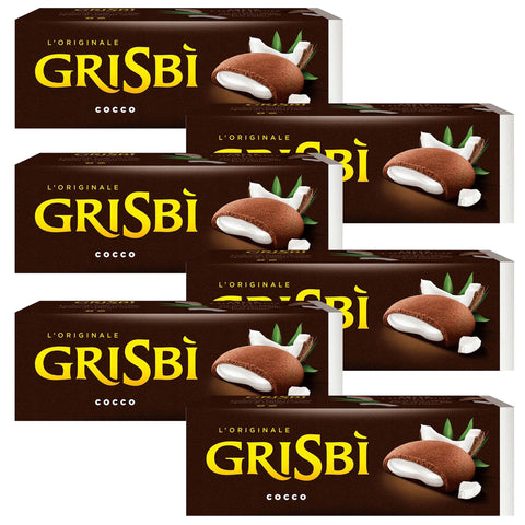 Matilde Vicenzi Grisbi Cocco - Biscuits Italiens Au Coco 150g X 6 Parcelles