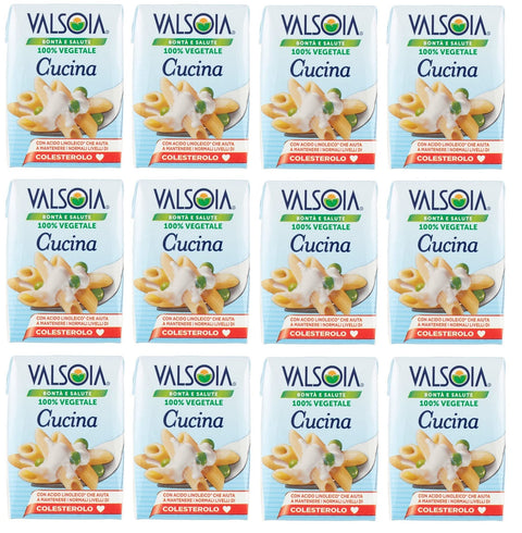 Valsoia Cucina Panna Vegetale - Alternative À Base De Plantes À La Crème De Cuisson - Lot De 12 (12 X 200 Ml)