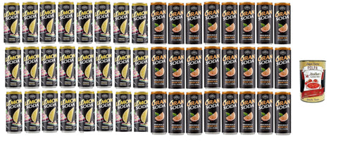 Lemonsoda, Oransoda, Soda, Au Soda Au Citron Oransoda, À 100% Boisson Italienne, Paquet De Test, Boisson Gazeuse Rafraîchissante, 48x 33cl + Italien Gourmet Polpa 400g