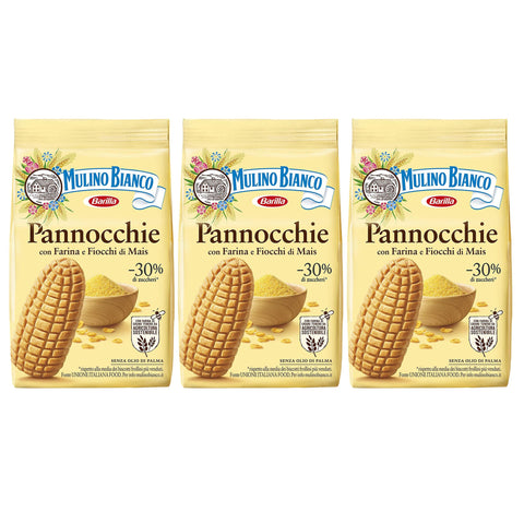 Mulino Bianco Pannocchie - Gâteaux De Maïs Croustillants 350g (Pannocchie, X3)