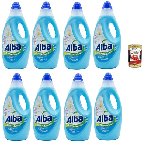Alba Ammorbidente Classic Adoucissant 33 Lavages, 8 X 1850 Ml + Italian Gourmet Polpa 400 G