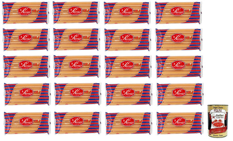 Russo Candele N°73 Lot De 20 Pâtes À Semoule De Blé Dur, 100 % Blé Italien, Paquet De 500 G + Boîte De 400 G