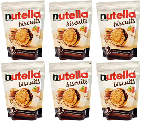 Lot De 6 Biscuits Ferrero Nutella Avec Des Biscuits Remplis De Nutella - Sachet De 304 G De Cookies Sucrés
