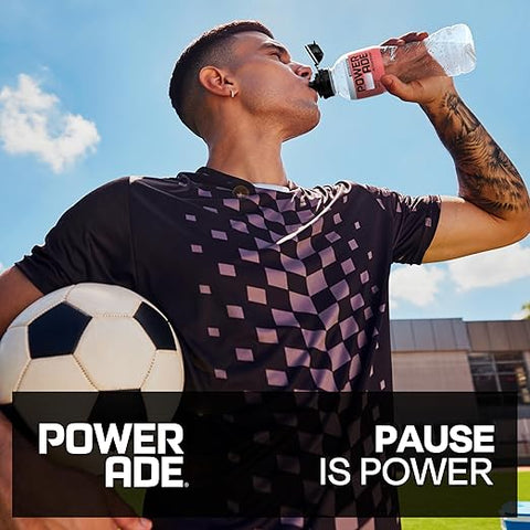 12x POWERADE Active Peach Apple Eau Pêche et Pomme - Boisson rafraîchissante sans calories et sans sucre avec vitamines B3 et B6 - Boisson pour sportifs avec micronutriments en bouteilles à usage unique (12 x 500 ml)