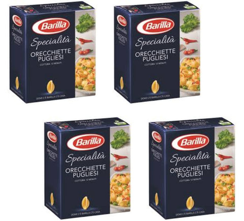 Lot De 4 Pâtes Barilla Specialità Orecchiette Pugliesi Italienne Nouilles 500 G