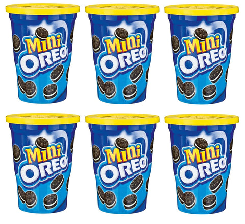 Lot De 6 Biscuits Mini Oreo Biscotti Al Cacao Ripieni Di Crema Alla Vaniglia Biscuits Au Cacao Farcis À La Crème Vanille 115 G