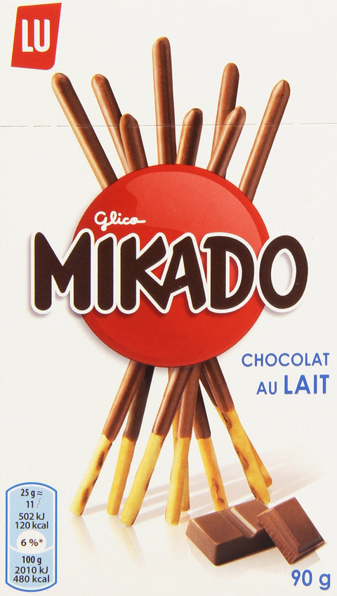 Lu Mikado Au Chocolat Au Lait 90 G - Lot De 6