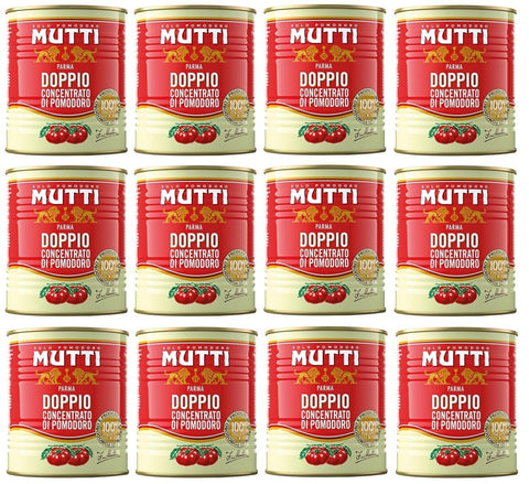 Mutti Doppio Concentrato Di Pomodoro Lot De 12 Boîtes De 880 G De Concentré De Tomates