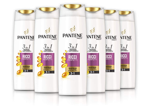 Pantene Pro-V Shampooing Bouclés Parfait Avec Nutriments, Lot De 6 X 250 Ml