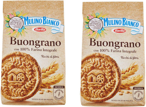 Mulino Bianco: Buongrano Lot De 2 Sablés Au Blé Entier 350 G