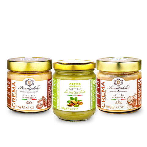 Brontedolci Lot De 3 Boîtes De 190 G De Crème À Tartiner 40 % De Noix