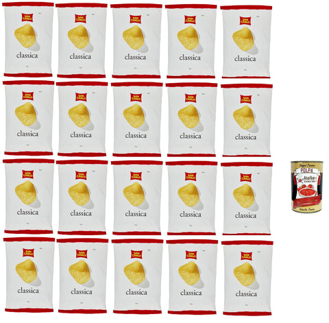 San Carlo Classica Lot De 20 Croustilles De Patatine Salées De 50 G + Polpa Italian Gourmet 400 G