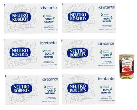Neutro Roberts Solido Idratante Lot De 6 Savons Hydratants (3 X 100 G) + Italian Gourmet Polpa 400 G