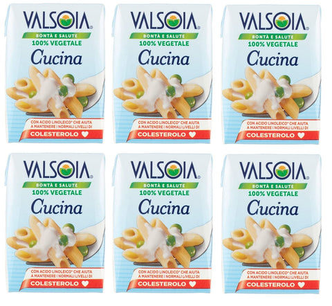 Valsoia Cucina Panna Végétale - Alternative À La Crème De Cuisson - Lot De 6 (6 X 200 Ml)