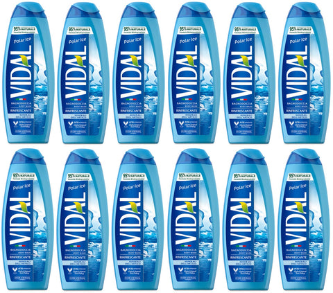 Vidal Bagnodoccia Minerali Dell'artico Lot De 12 Flacons De Gel Douche Aux Minéraux Arctiques 500 Ml