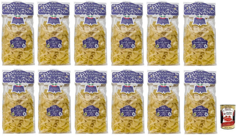 Il Vecchio Pastificio Di Gragnano Pasta Farfall Lot De 12 Pâtes Igp En Semoule De Blé Dur De Qualité Supérieure 500 G + Boîte De 400 G