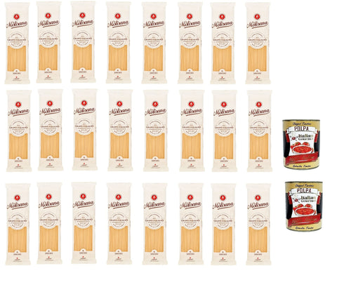 24 Pâtes La Molisana Linguine N.6 Lenta Lavorazione À Base De Semoule De Blé Dur Dessin Bronze 500 G + 2 Polpa Italian Gourmet