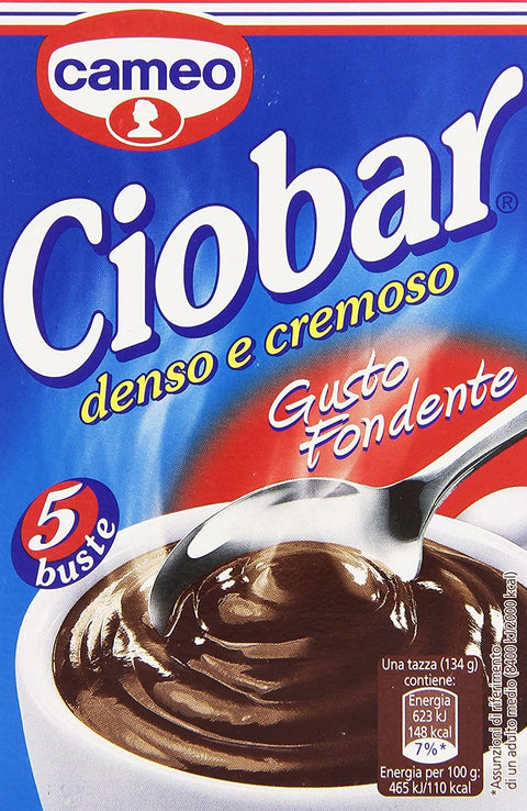 14x Cameo Ciobar Gusto Fondente Chocolat Chaud Soluble Goût Noir 115g ( 5 X 23g )