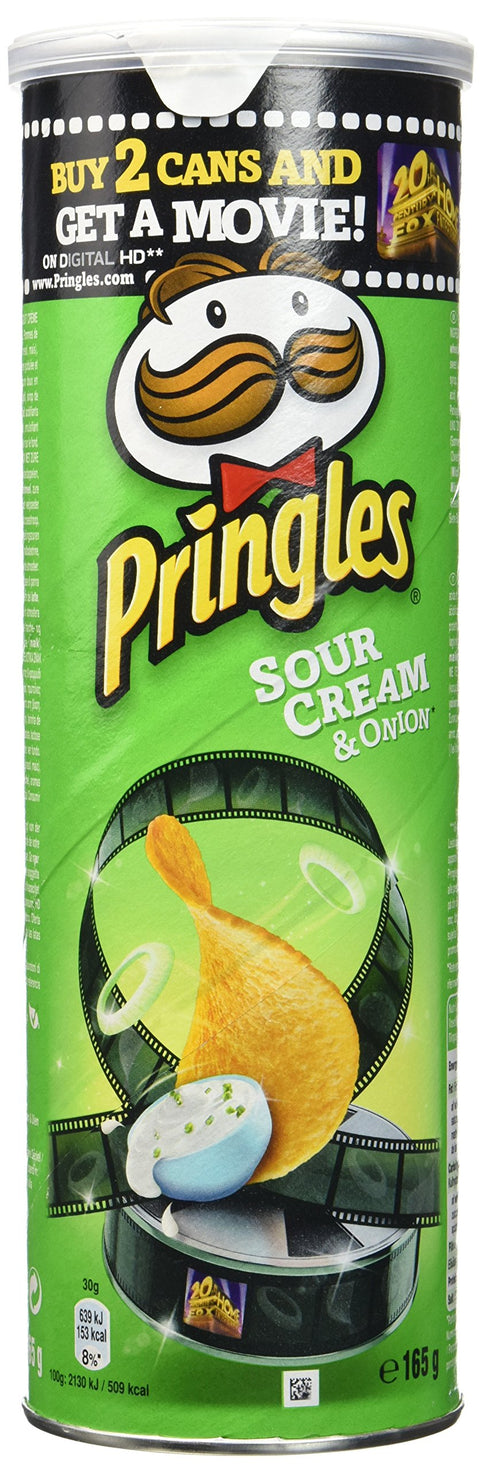 Pringles Crème Oignons 165 G - Lot De 6