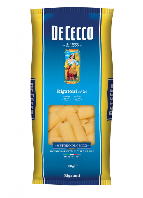 De Cecco 10x Rigatoni Italian Pâte No. 24. 500 G.
