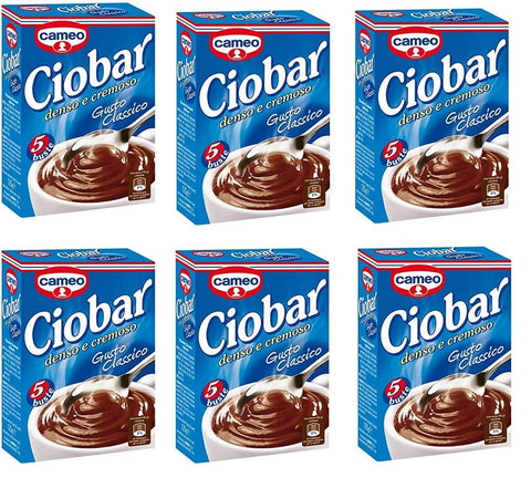 6x Cameo Ciobar Gusto Classico Chocolat Chaud Soluble Chocolat Instantané 125g ( 5 X 25g )