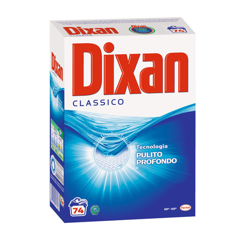 Dixan Classico Détergent En Poudre Deep Clean Pour Éliminer Les Taches Tenaces, Composé De 74 Lavages
