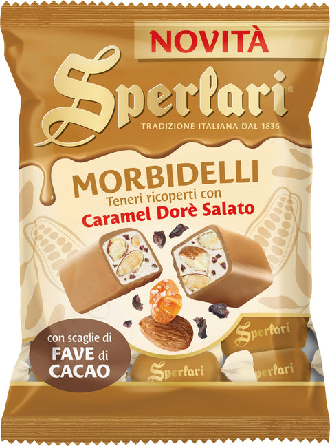 Sperlari - Nougatines Tendrement Recouvertes De Caramel Doré Salé - 117g