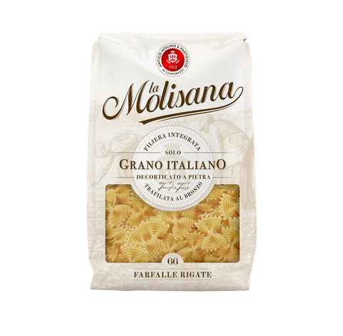 24 X La Molisana Farfalle N. 66 Pâtes Lenta Lavorazione À Base De Semoule De Blé Dur Dessin Bronze 500 G + 2 Polpa Italian Gourmet