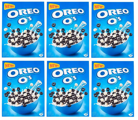 Lot De 6 Céréales Oreo O's Céréales Au Goût De Cacao Et De Vanille Enrichies En Vitamines Et En Fer 350 G De Céréales Comme Petit Déjeuner Ou Collation Entre Les Deux
