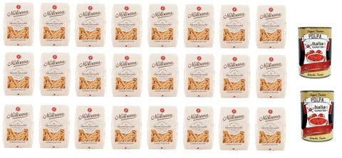 24 Pâtes La Molisana Casareccia Lenta Lavorazione À Base De Semoule De Blé Dur Dessin Bronze 500 G + 2 Polpa Italian Gourmet