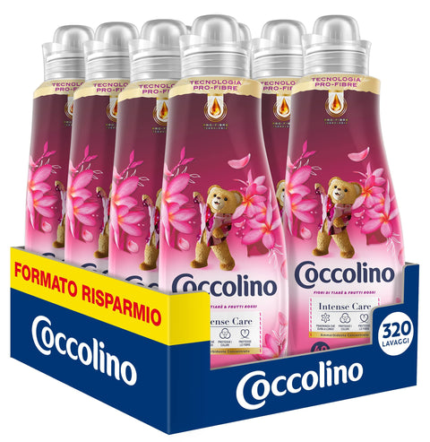 Coccolino Adoucissant Concentré Jasmin, 320 Lavages, 8 X 40 Lavages