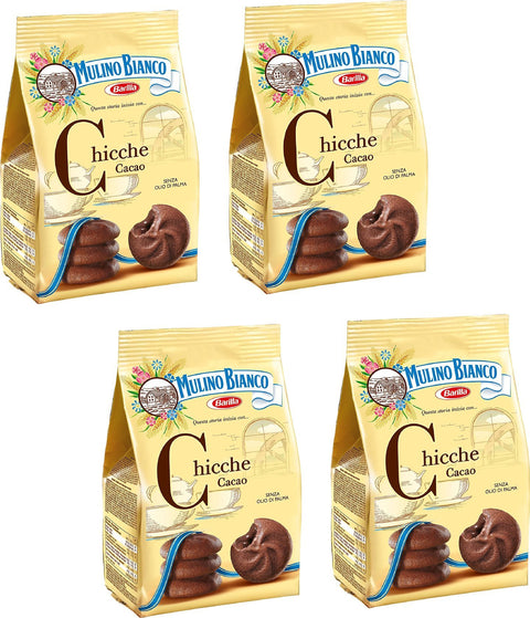 Mulino Bianco: Chichche - Shortcake Rempli De Crème De Cacao - 200 G - Lot De 4