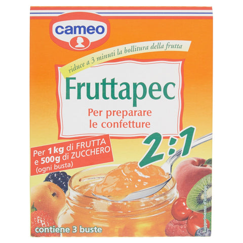 3 X Cameo Fruttapec Gusto Equilibrato Préparés Pour Confiture Maison 75 G ( Contient 3 Sachets De 25 G )