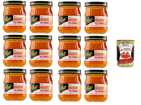 Biffi Salsa Di Mandarini Per Formaggi Sauce À La Mandarine Pour Fromage 12 X 100 Gr+ Italian Gourmet Polpa 400 G