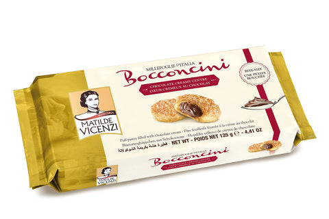 Matilde Vicenzi Millefoglie Bocconcini 4463 Lot De 16 Boîtes De Pâte Feuilletée Italienne Avec Garniture En Crème 16 X 125 G