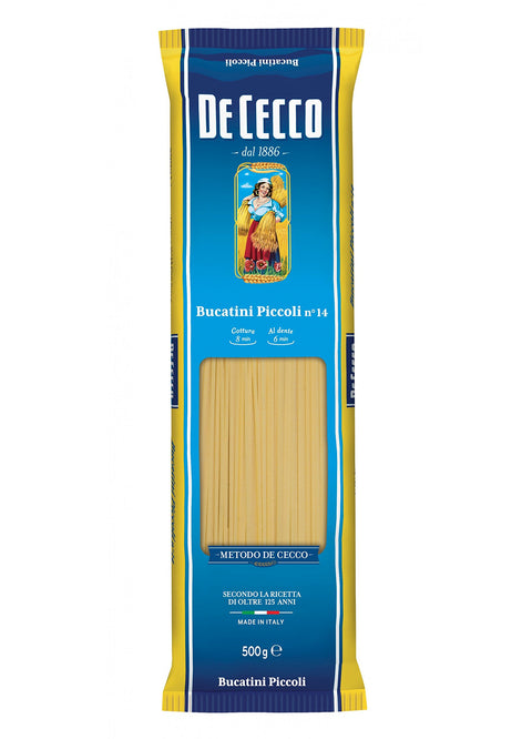 Lot De 10 Pâtes Italiennes De Cecco Bucatini Piccoli No. 14 500 G