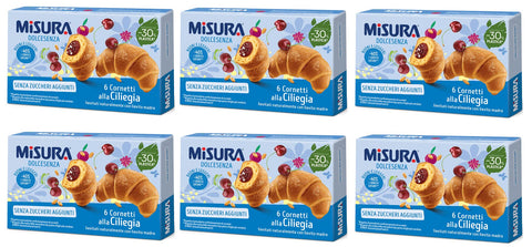 Misura Dolcesenza Cornetti Alla Ciliegia Senza Zuccheri Aggiunti Croissant Avec Garniture Cerise Sans Sucre 290 G