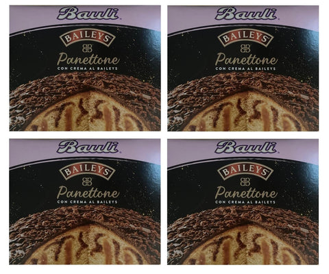 Bauli Il Panettone Baileys Lot De 4 Baileys À La Crème Et Recouverts De Chocolat 750 G